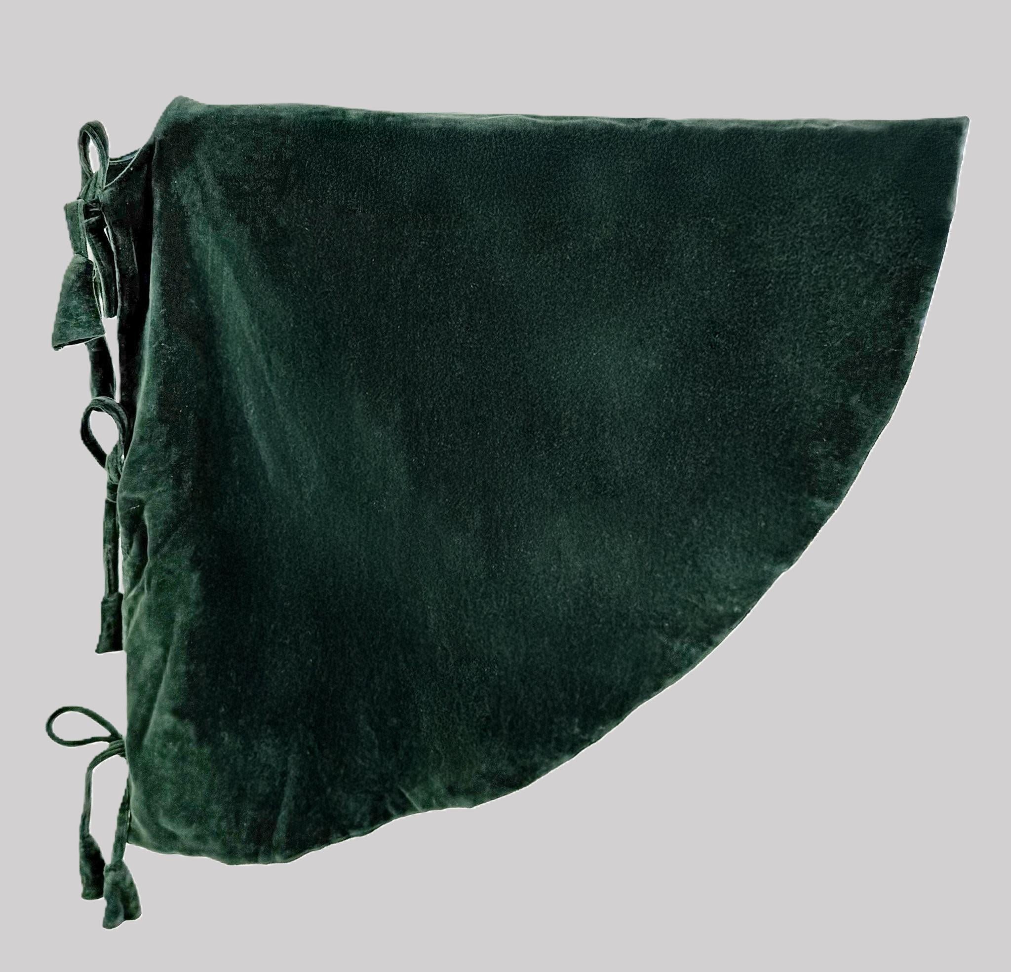 Saiote Veludo Verde 120cm
