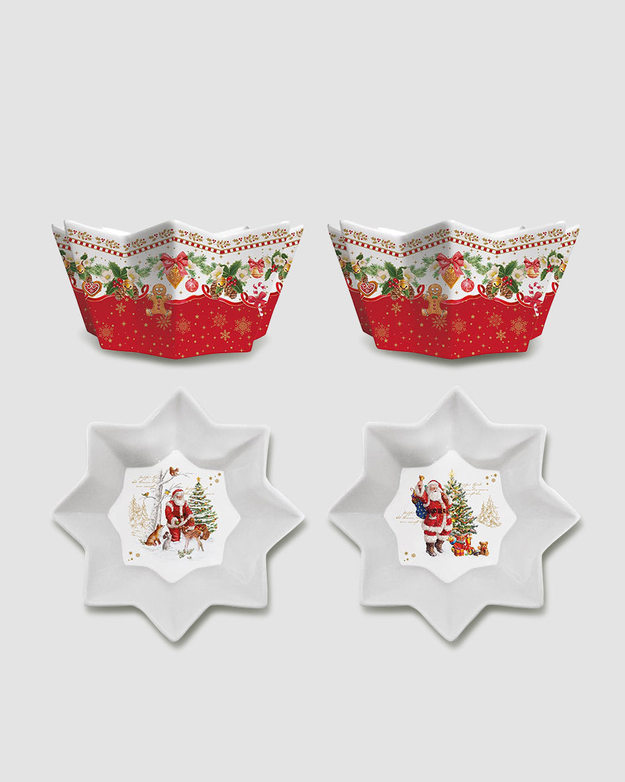 Set 2 Mini bowls Ø14cm Christmas Memories