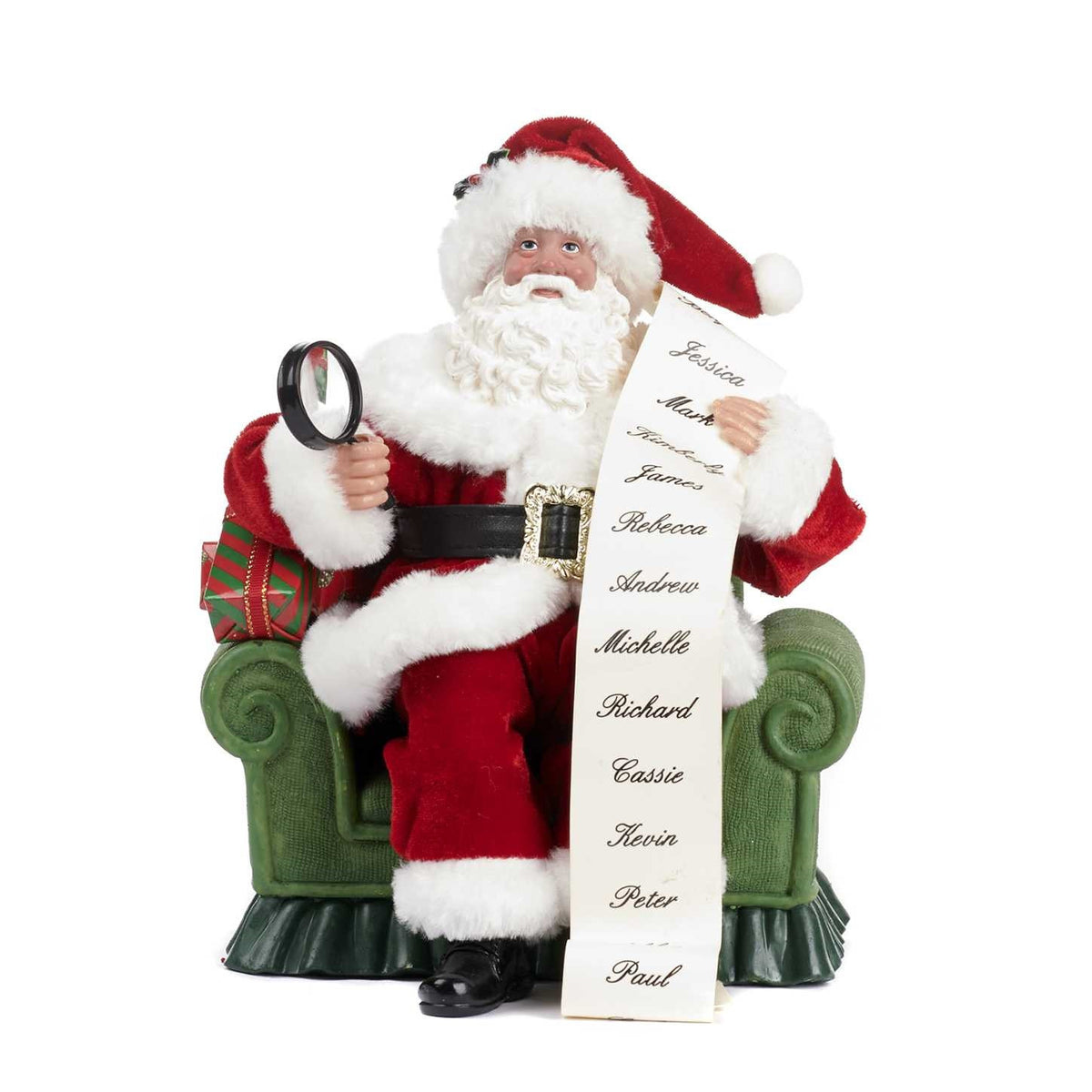 Pai Natal Sentado Sofá 20cm