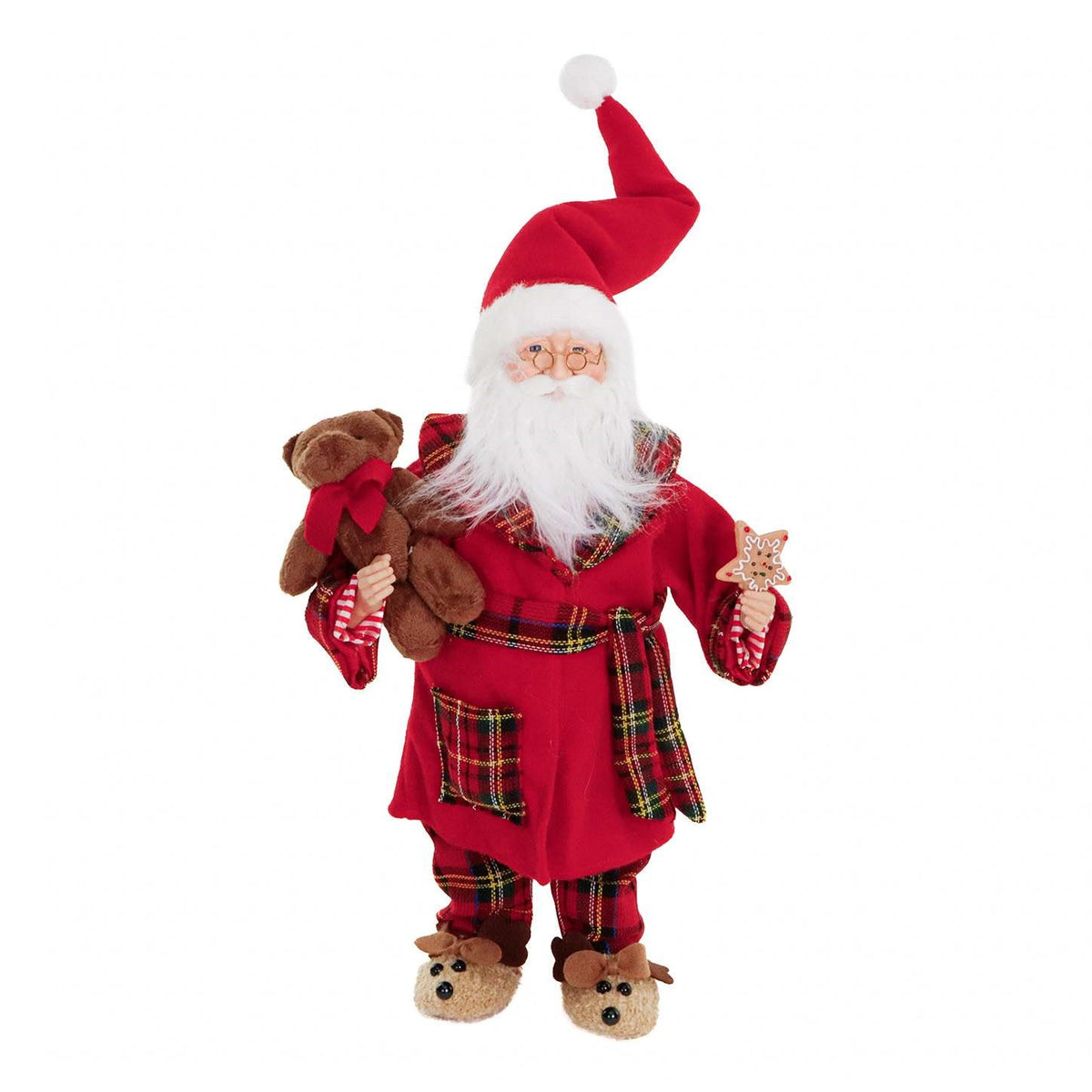 Pai Natal Pijama BEDTIME c/ urso 46cm
