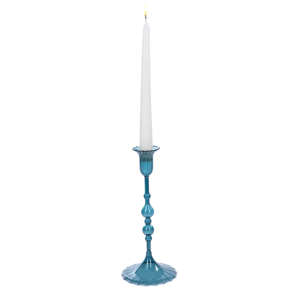 Candelabro Elegant Azul 26cm