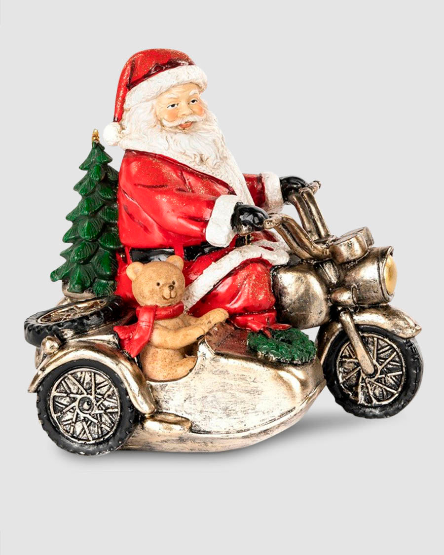 Pai Natal na Mota 19cm
