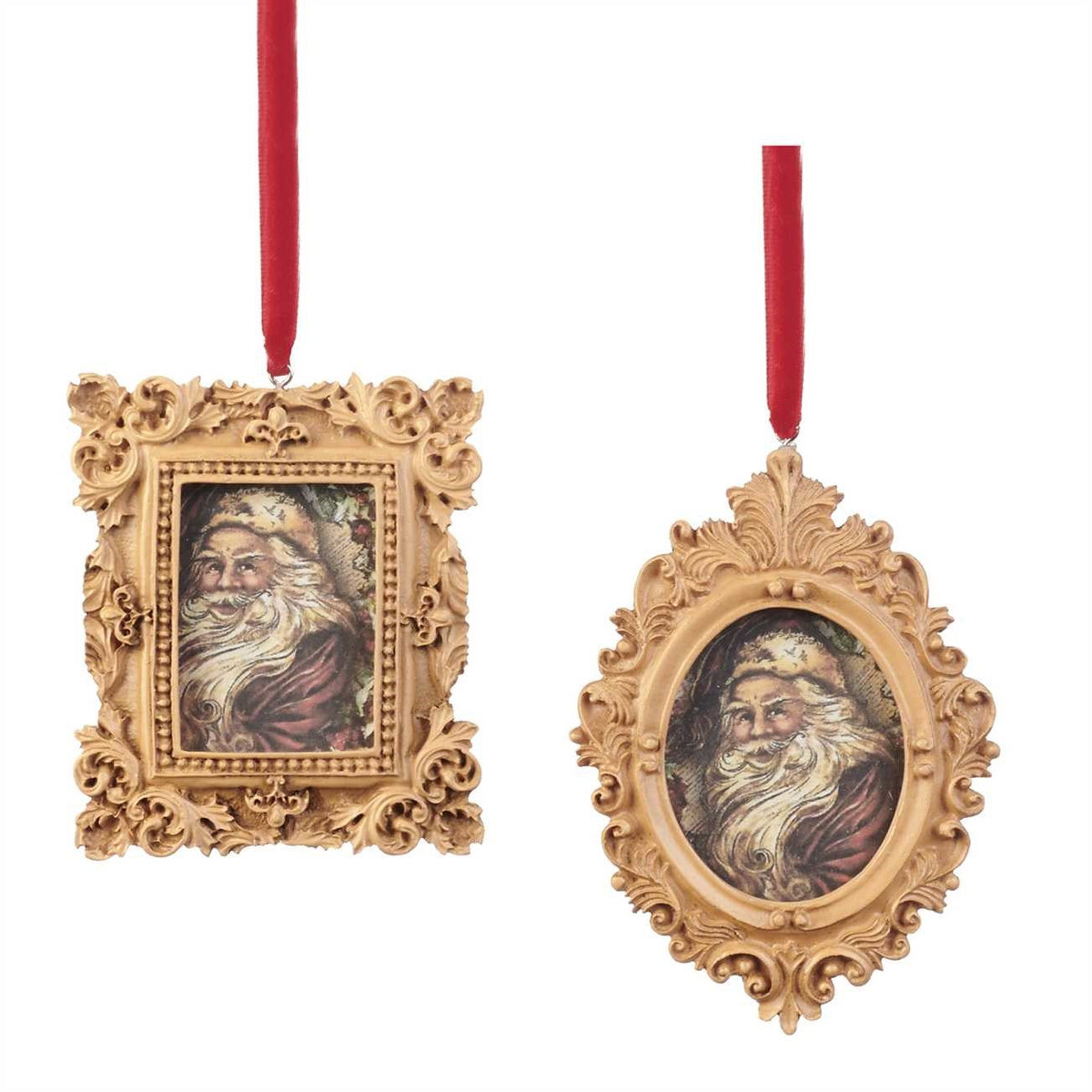 Ornamento Porta-Fotografias Dourado 11,5cm