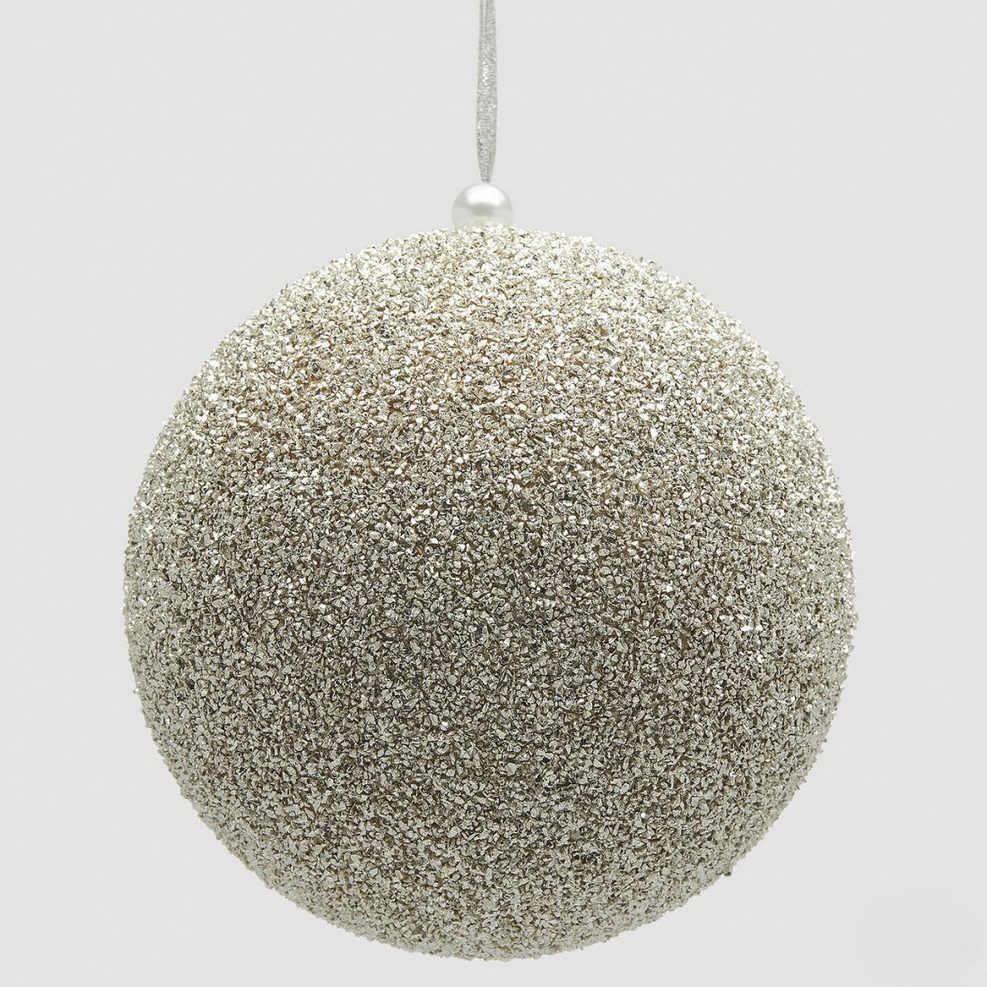 Bola Brilhante Prateada Ø20cm