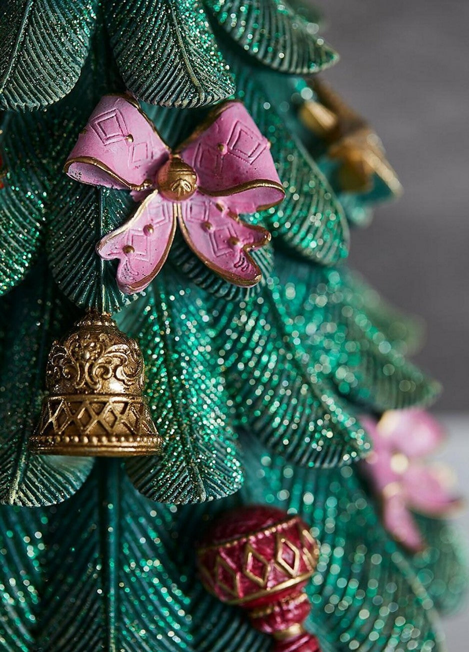 Pinheiro de Natal Decor c/ base dourada 60cm