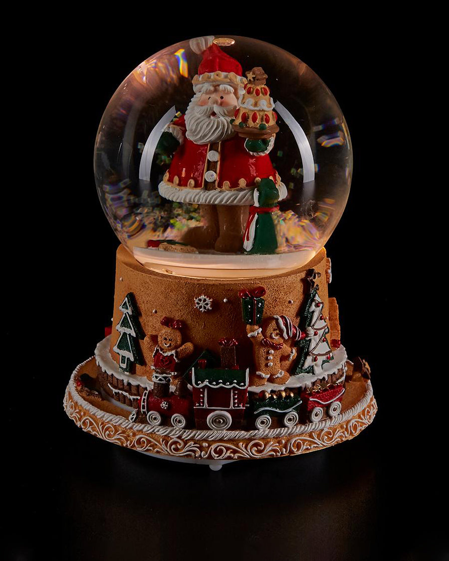 Globo de Neve Pai Natal c/Led