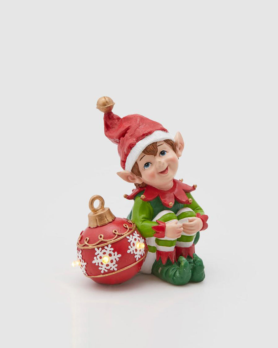 Elfo Bola c/Led 16cm