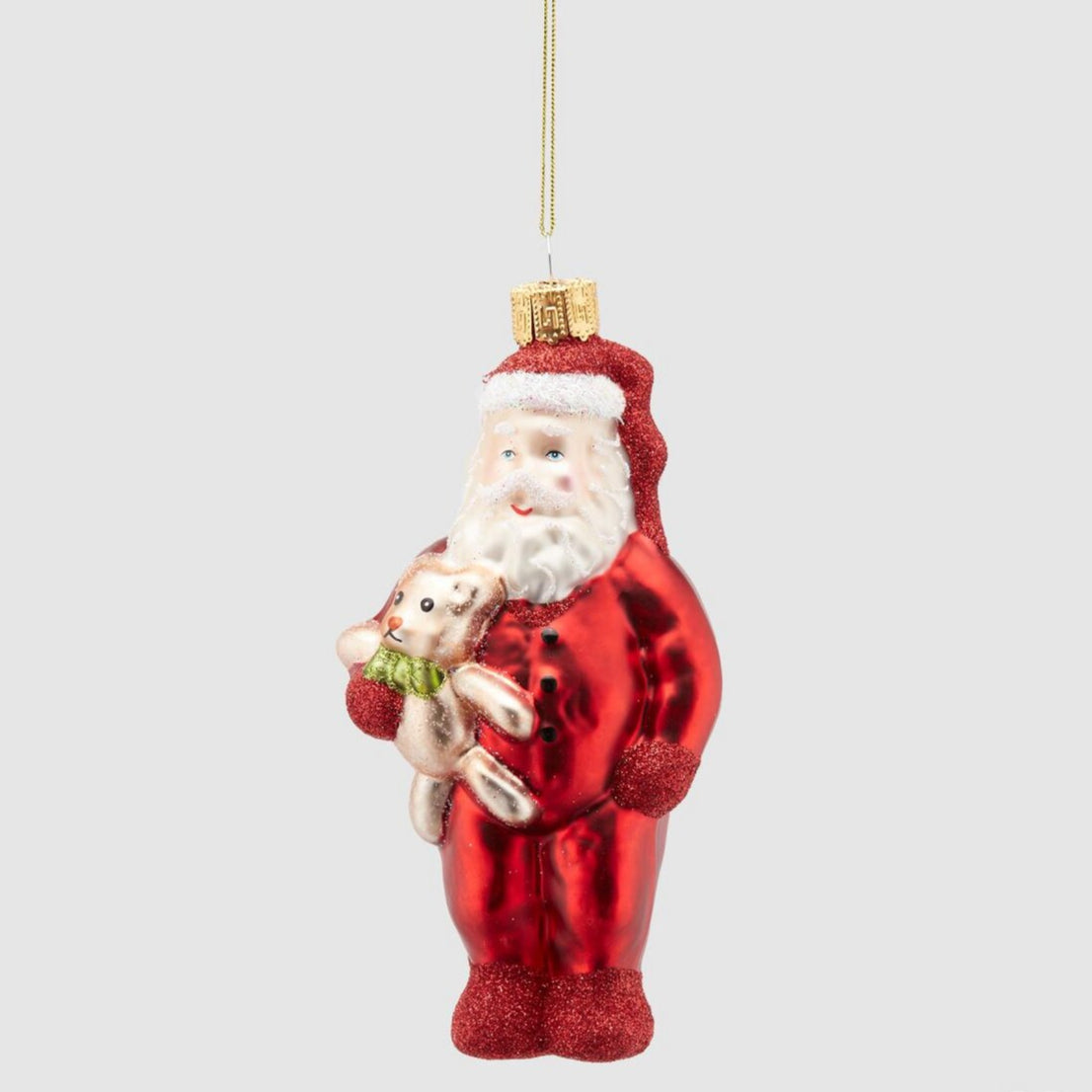 Penduro Pai Natal Pijama 14cm