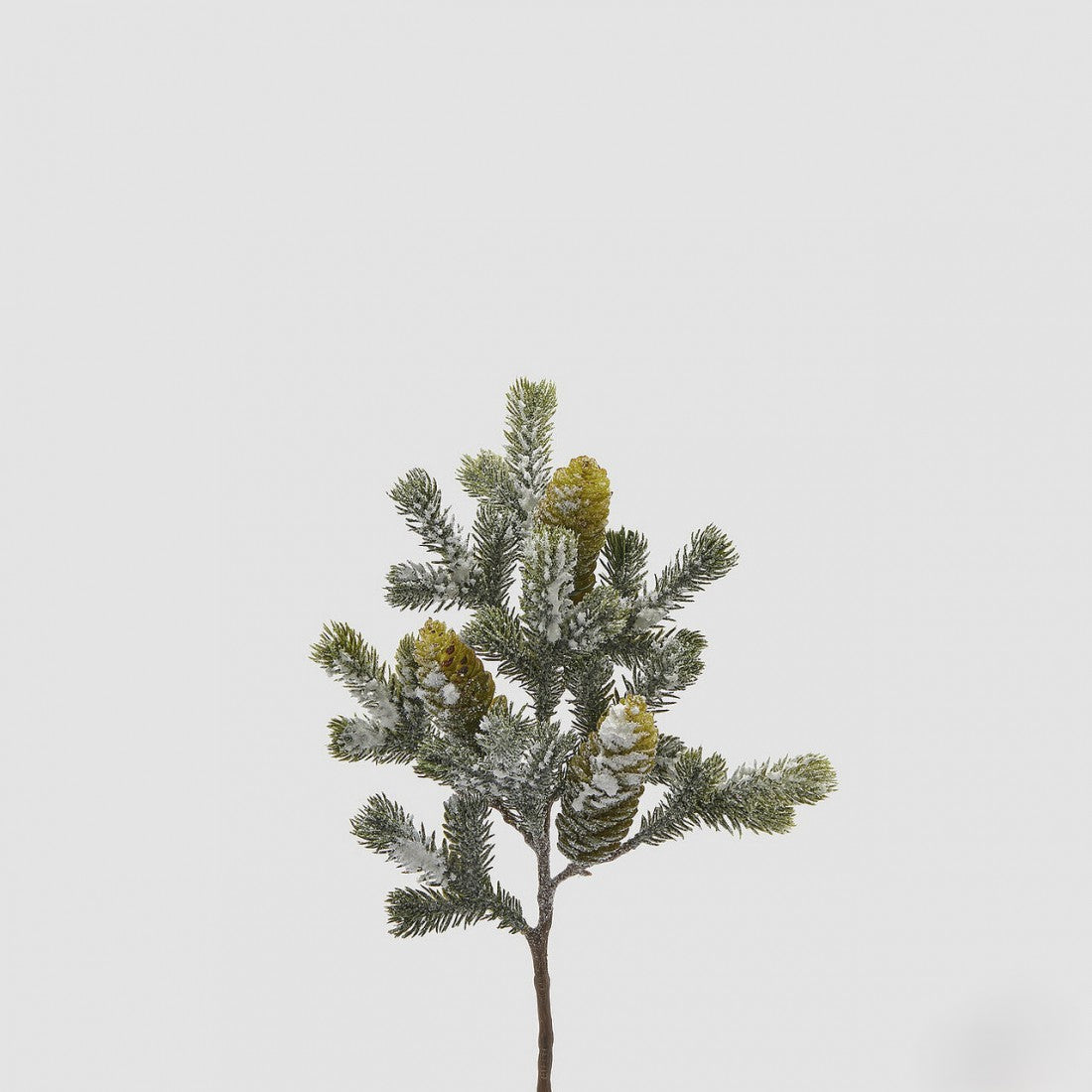 Ramo Pinheiro Verde c/ Neve 41cm