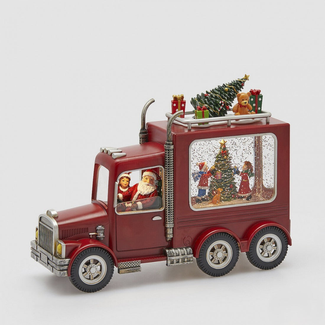 Camião Natal c/ musica Vermelho 22cm