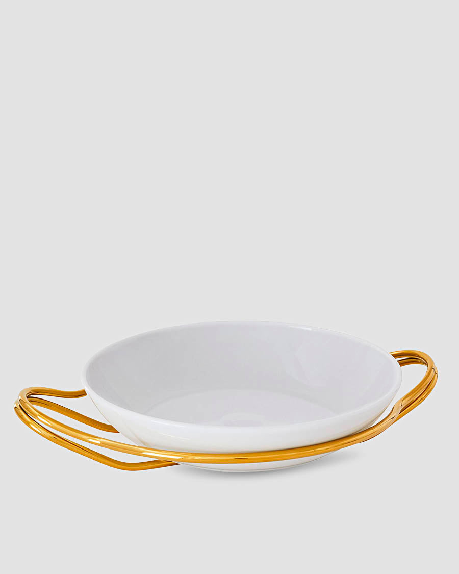 Travessa De Arroz Pvd Dourada 36Cm