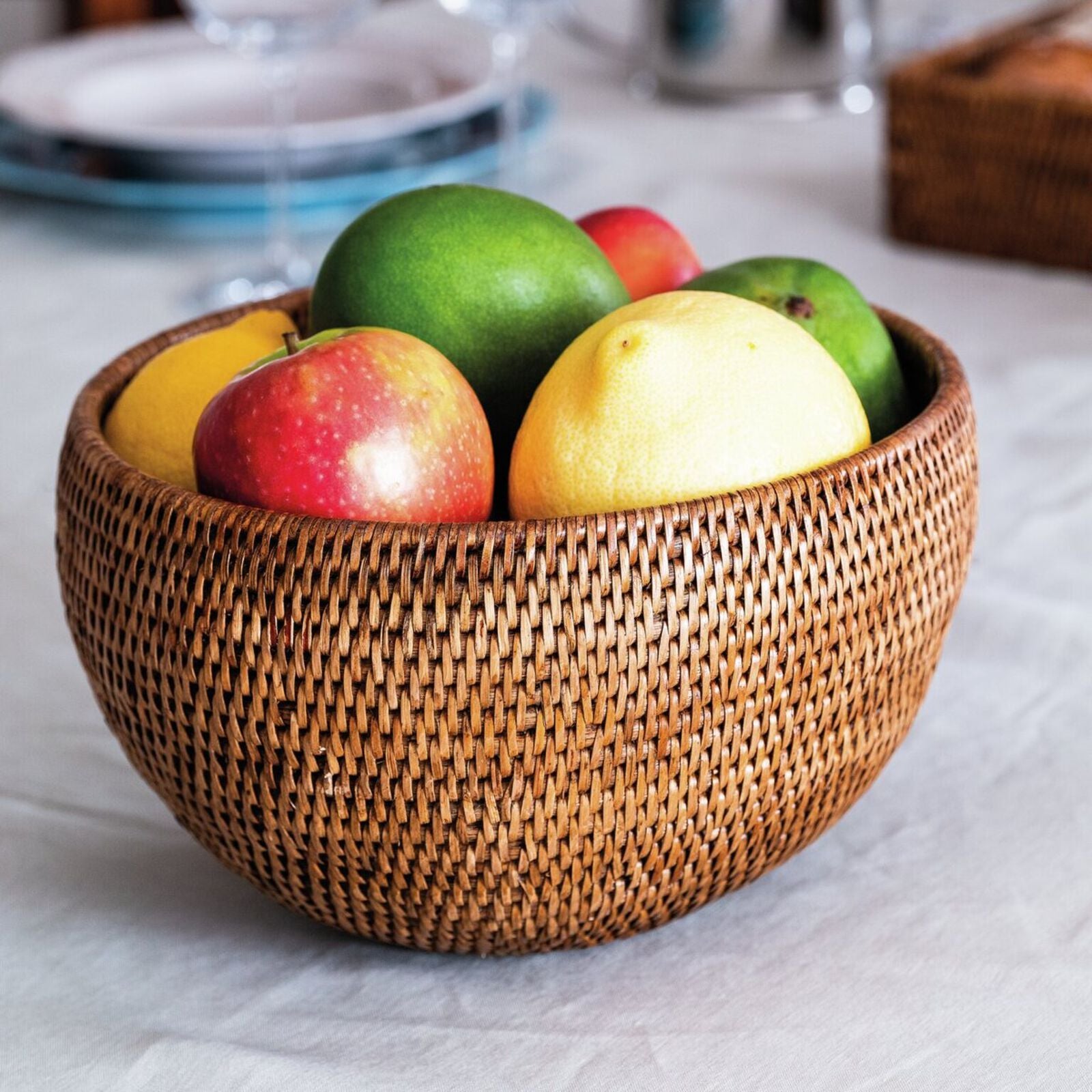 Bowl Rattan D31cm H 18cm