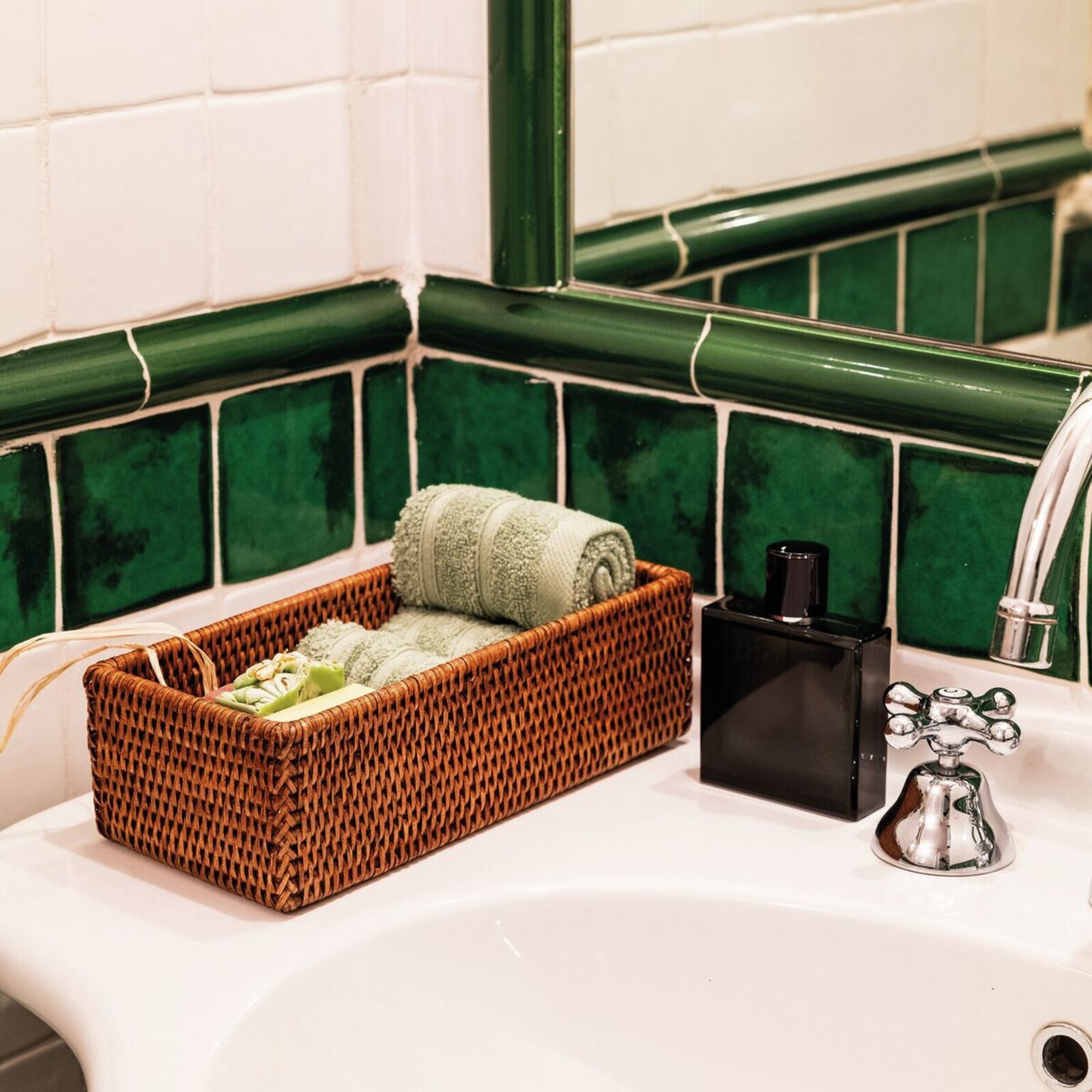 Caixa em Rattan H8x12x26,5cm