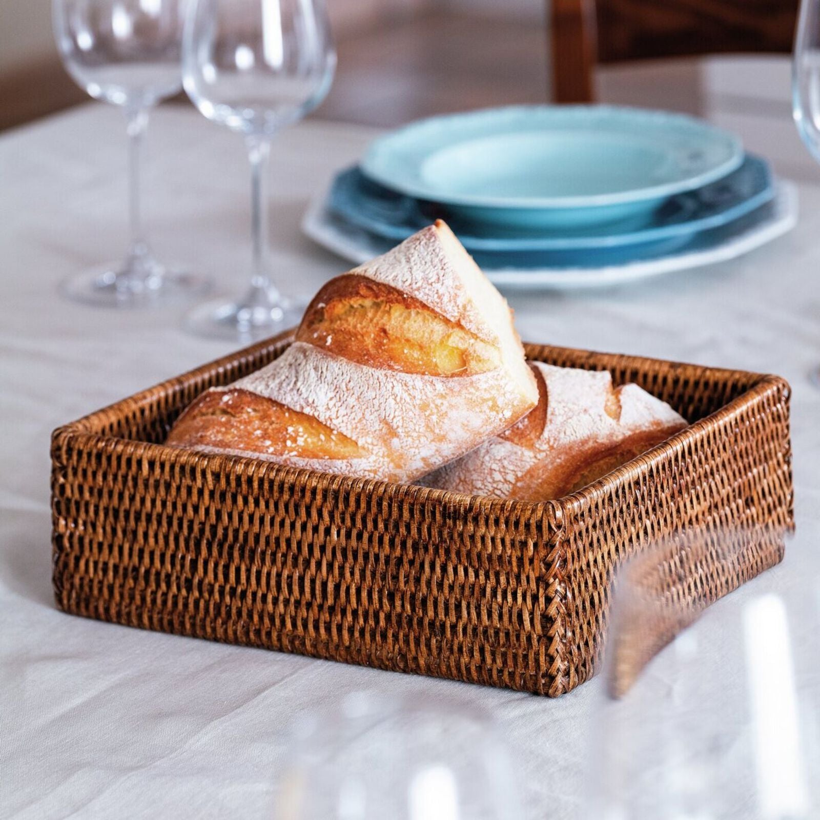 Caixa em Rattan H8x26,5x20,5cm