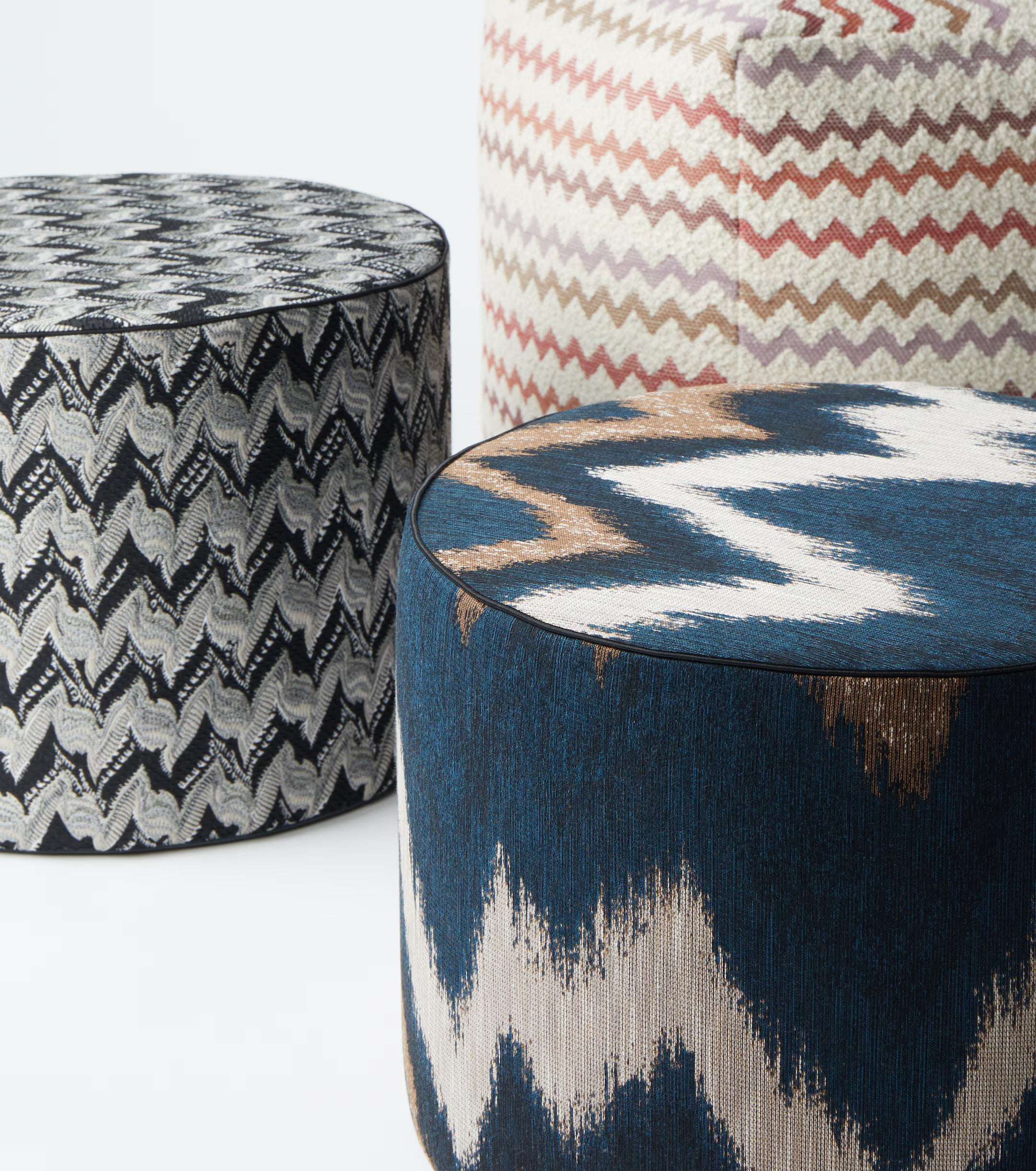 Pouf Zigzag Ikat 40x30 cor150