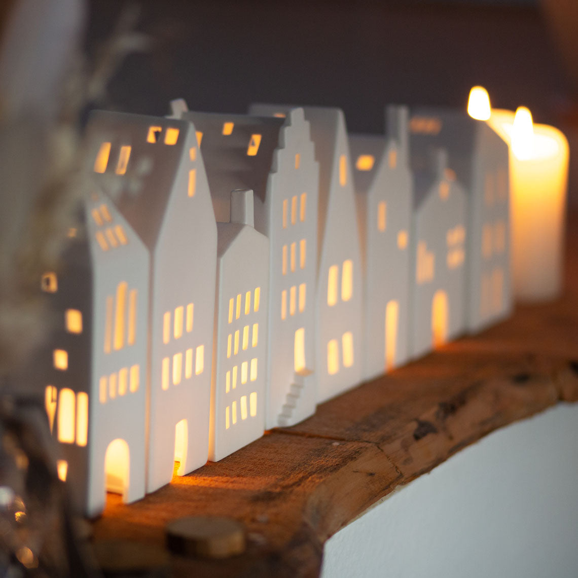 Casinha Tealight Farol “Torre” 21cm