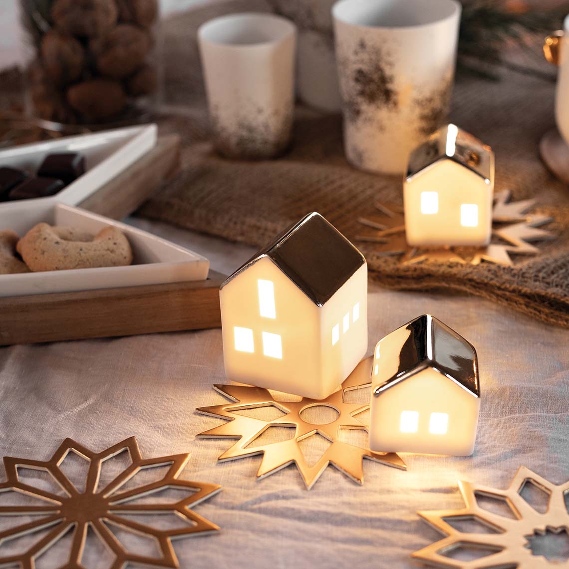 Mini Casinha com Led 5cm