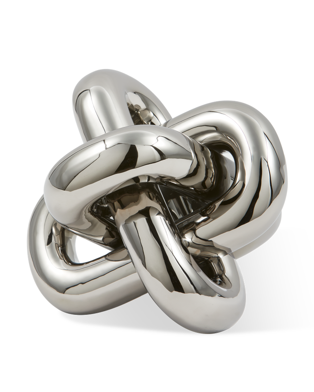 Nó Decorativa Prateado