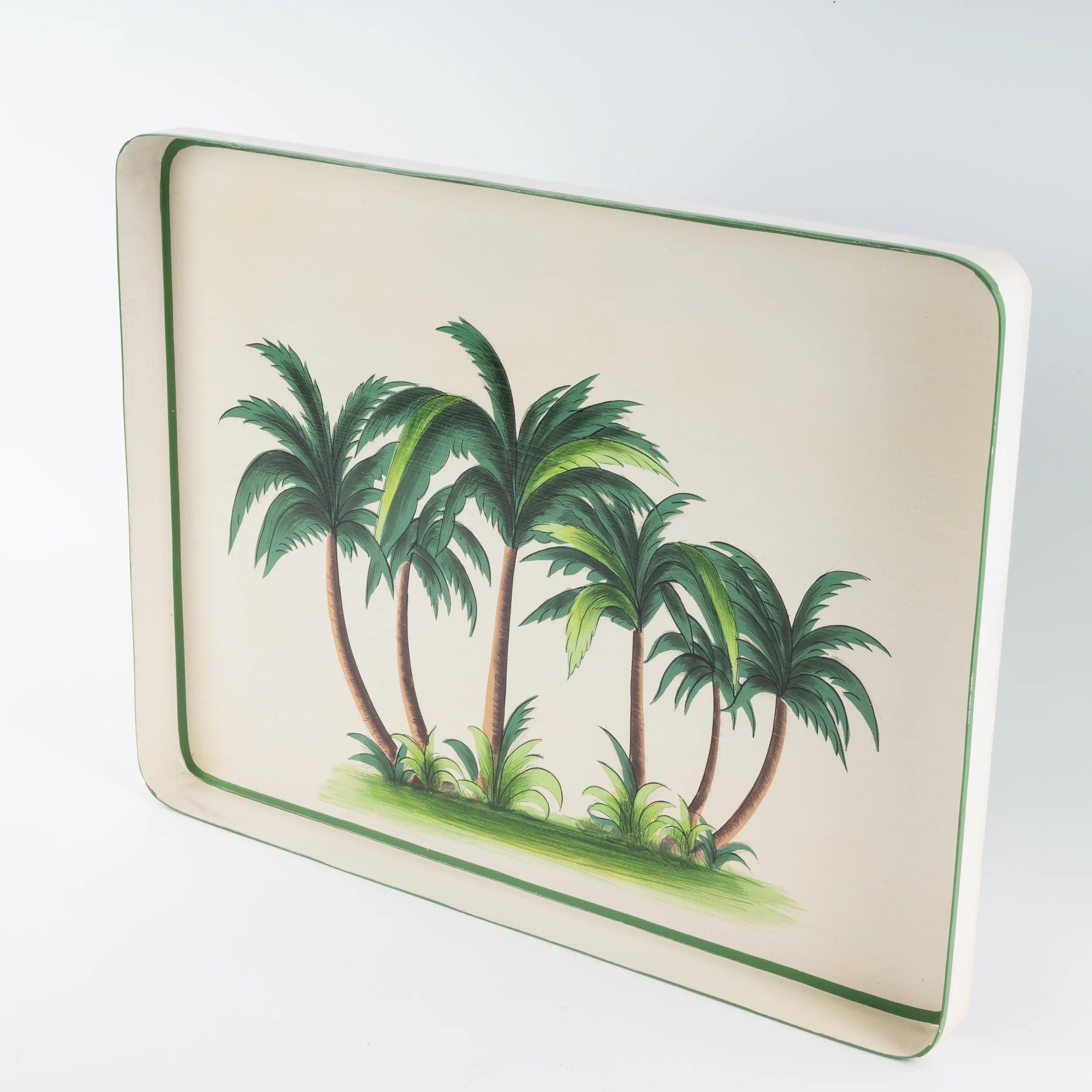 Tabuleiro Rectangular c/ Palmeiras 43x30cm