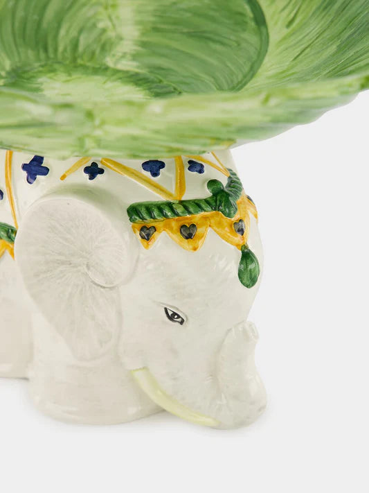Bowl Fruta Cerâmica Elefante