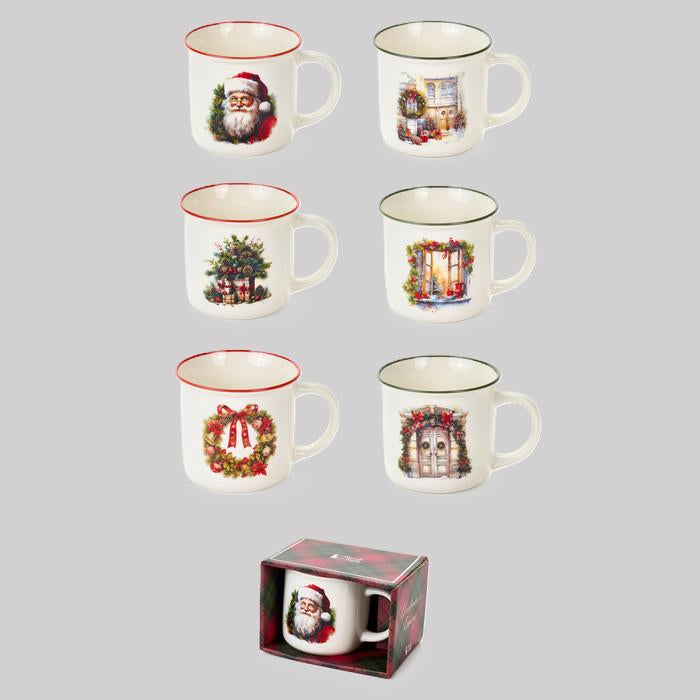 Caneca Natal Sortida 10cm (1uni)