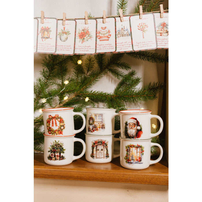 Caneca Natal Sortida 10cm (1uni)
