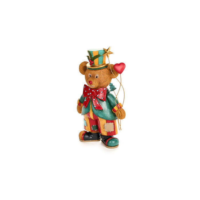 Urso Soldado Circo 15cm