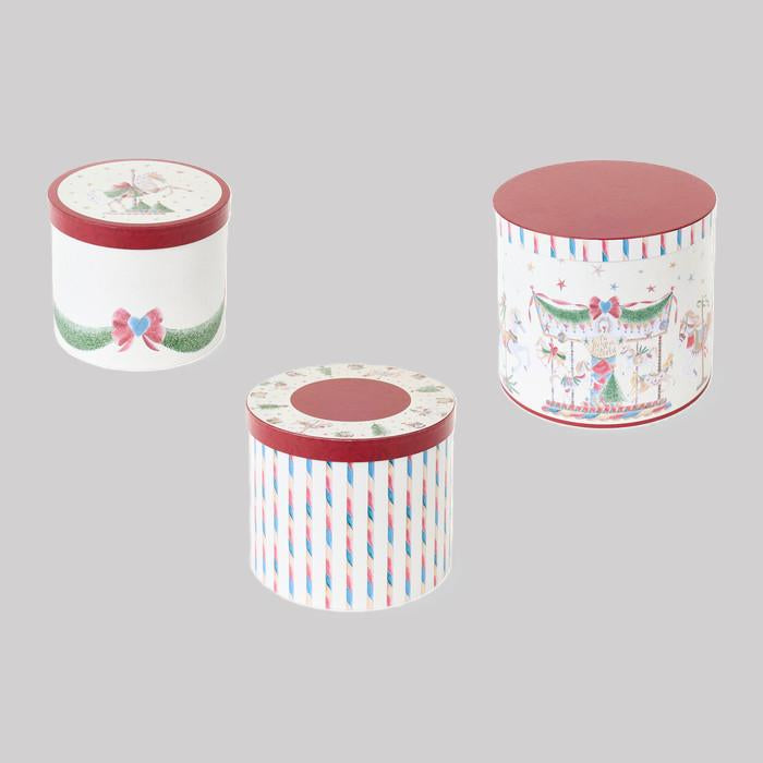 Set 3 Caixas Carrossel 20/23/26cm