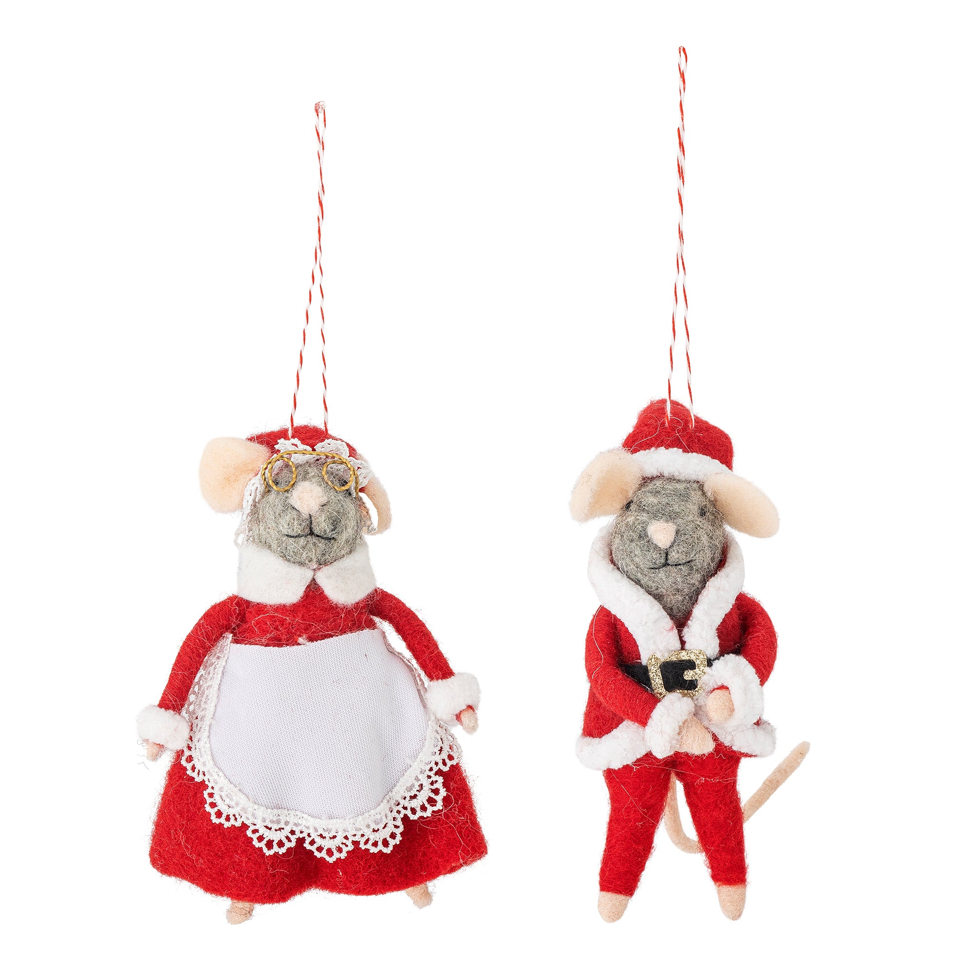 Set 2 Ratinhos Mãe Natal e Pai Natal