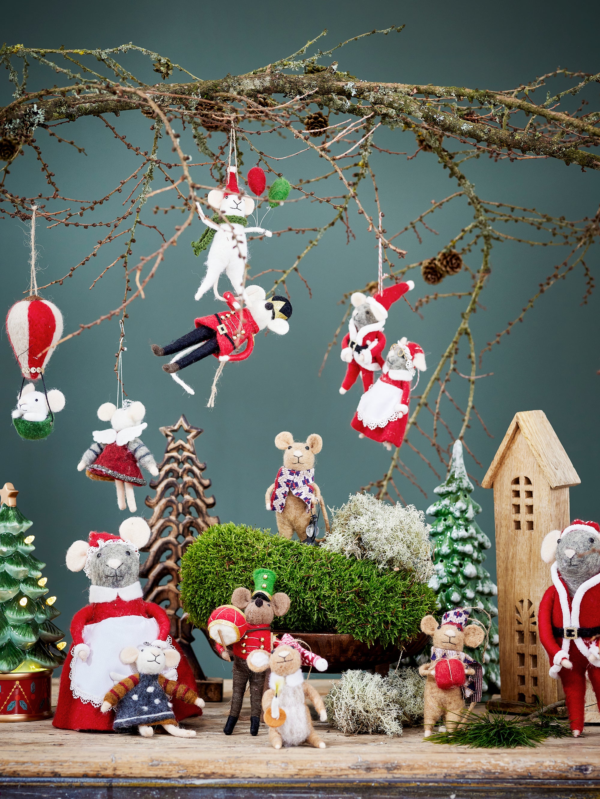 Set 2 Ratinhos Mãe Natal e Pai Natal
