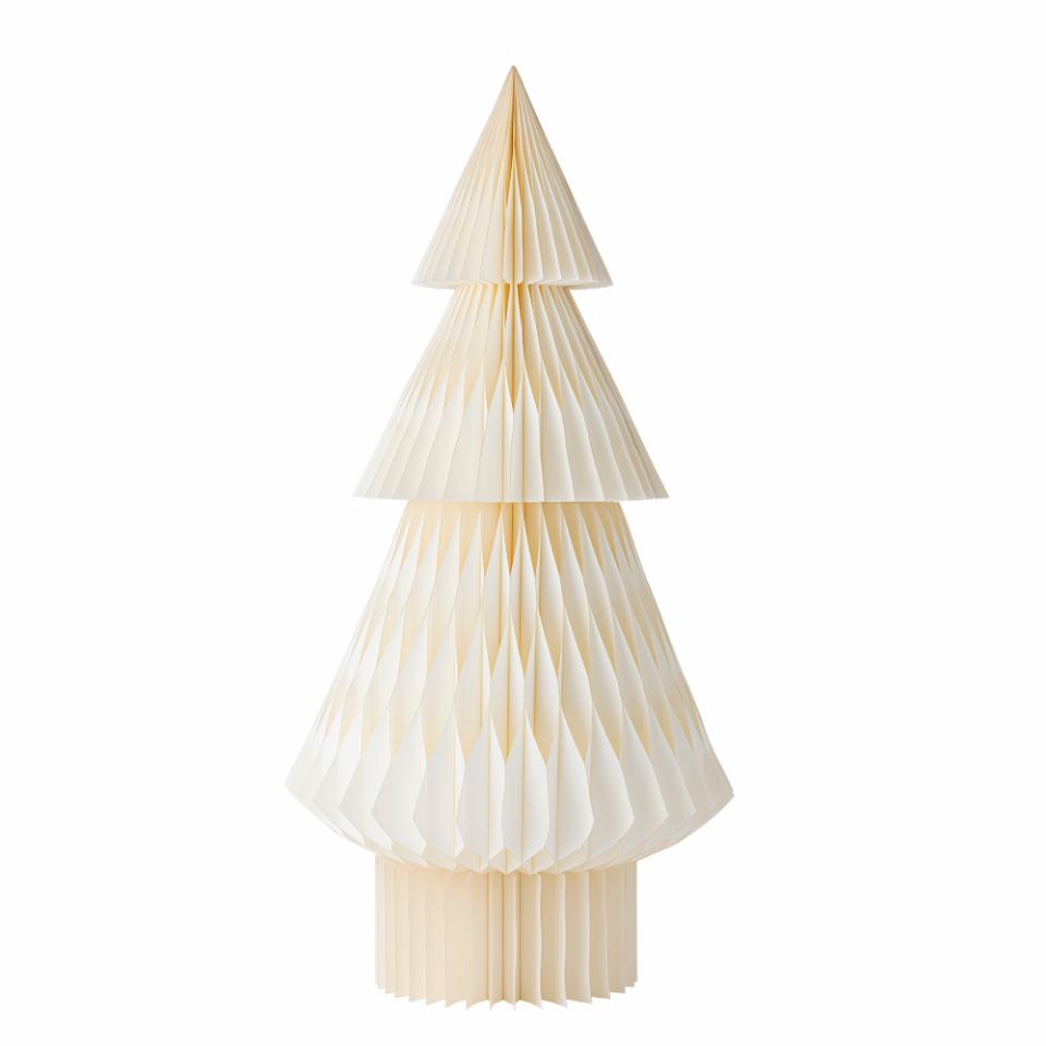 Árvore decorativa em papel branco 152cm