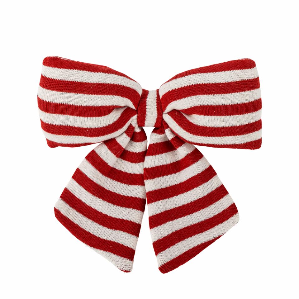 Laço às Riscas Vermelho e Branco