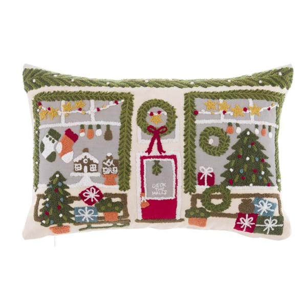 Almofada Janela Natal 30x50cm
