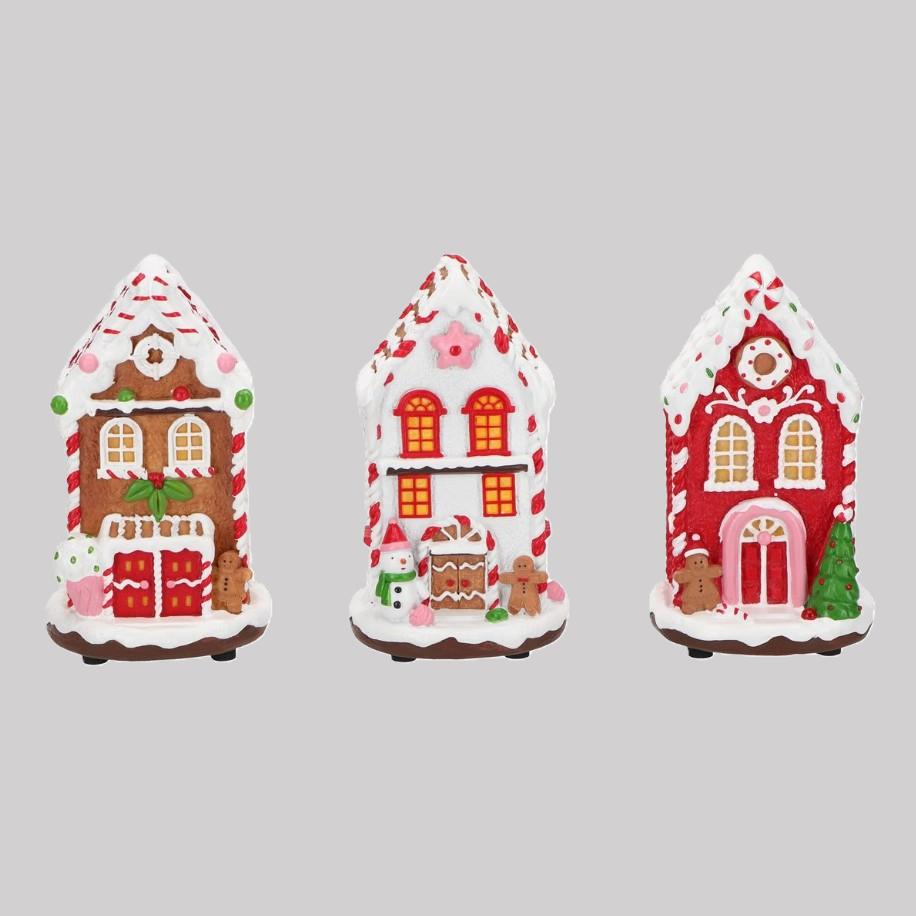 Casa GingerBread c/Leds Sortido (1uni)