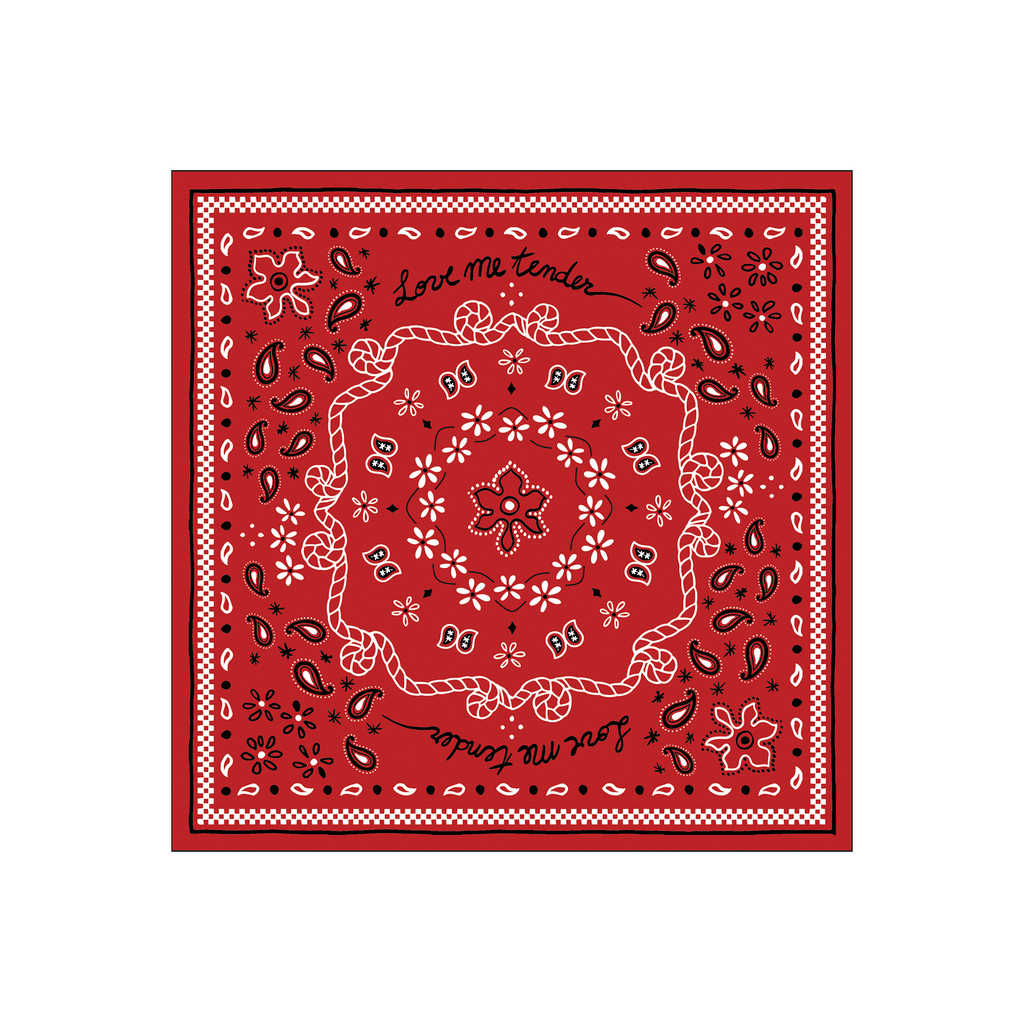 Guardanapo Bandana Vermelho 20x20cm