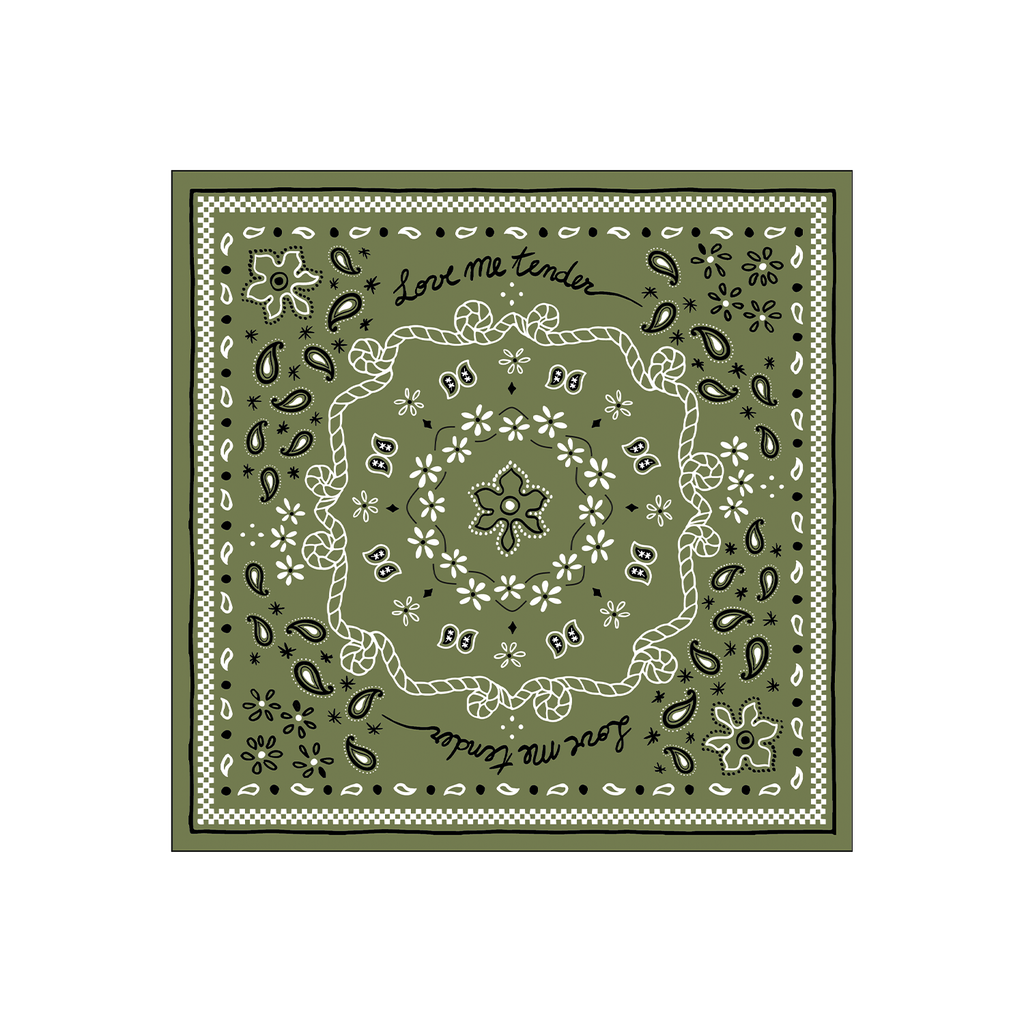 Guardanapo Bandana khaki 20x20cm