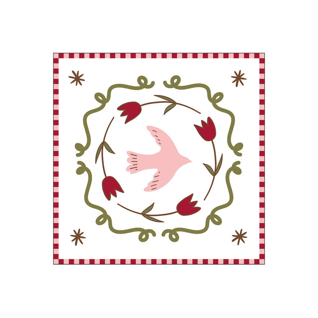 Guardanapo Colombe Rosa 20x20cm