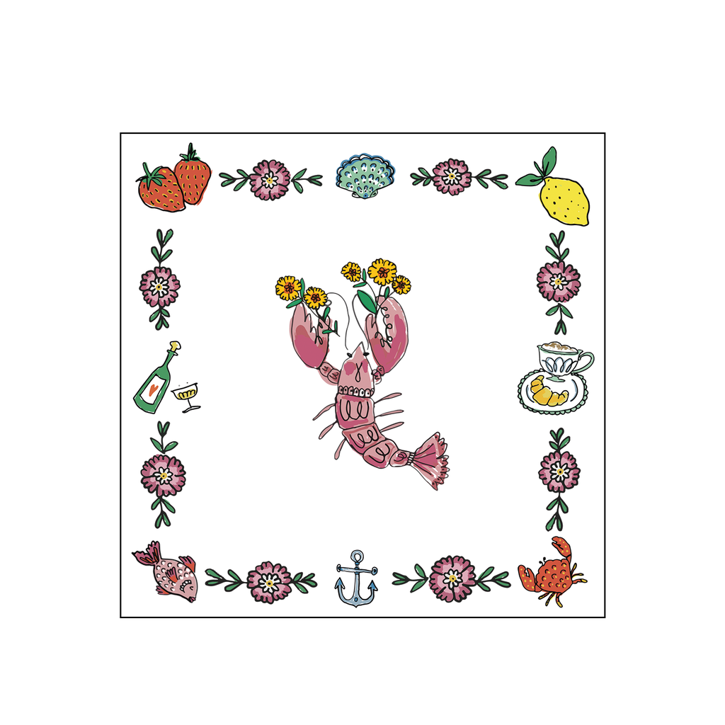 Guardanapo Lagosta 20x20cm