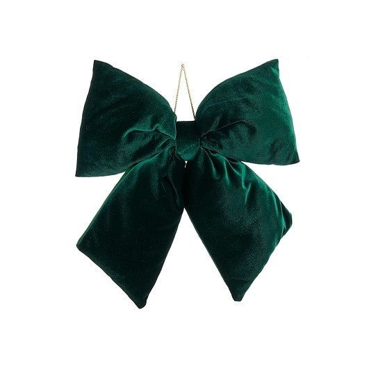 Laço Veludo Verde Médio 34cm