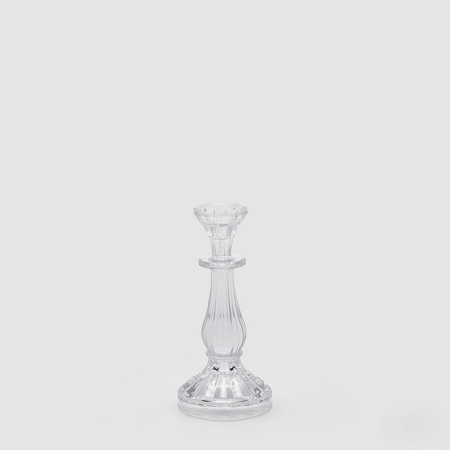 Candelabro Vidro Transparente 22cm