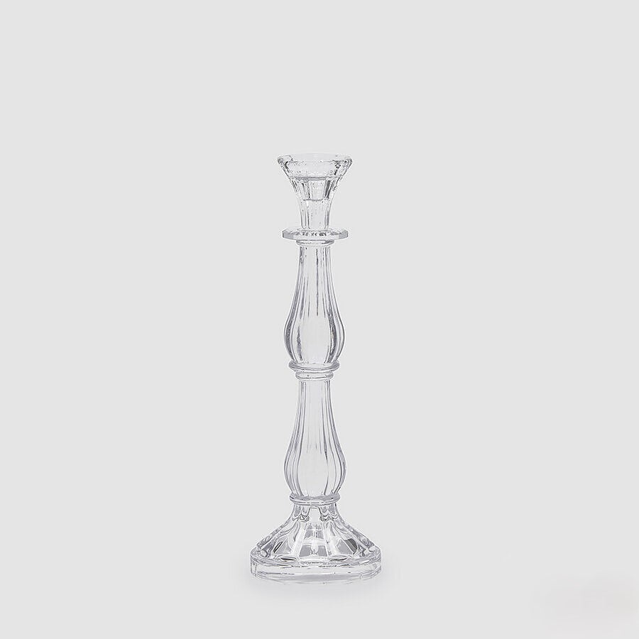 Candelabro Vidro Transparente 31cm