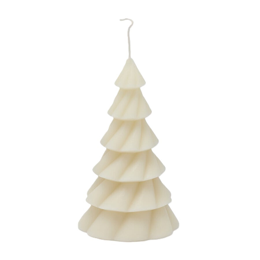 Vela Pinheiro Marfim 18cm