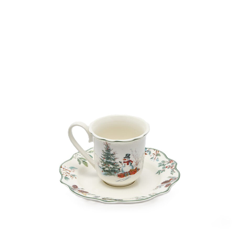 Set 6 Chávena de café Pinheiro Nevado
