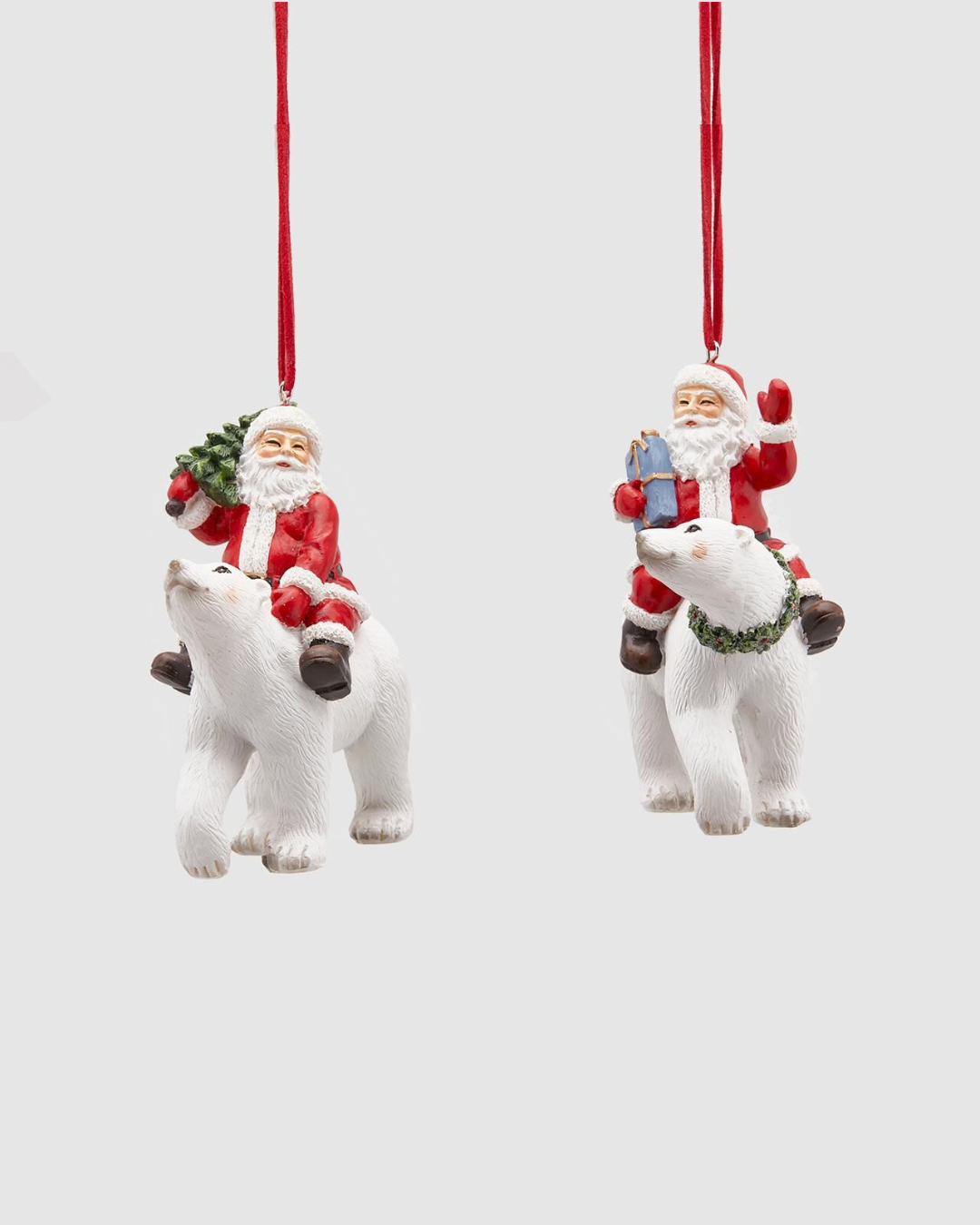 Dec.Urso C/ Pai Natal Poly H12