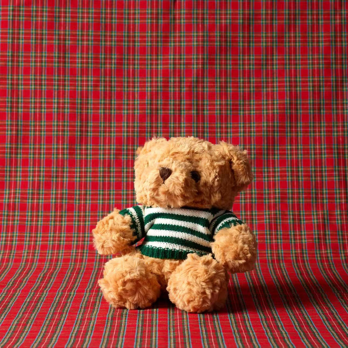 Teddy Bear Riscas Verdes 22cm