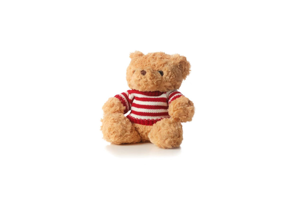 Teddy Bear Riscas Vermelhas 22cm