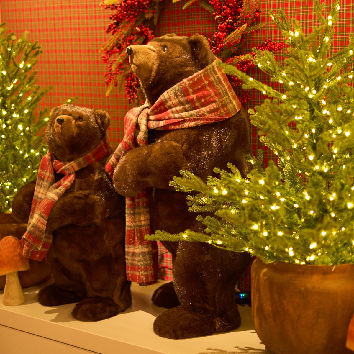 Urso em Pé Grande Castanho